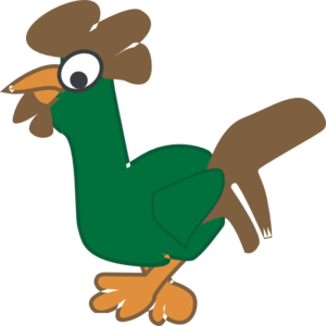 Green Rooster Clip Art